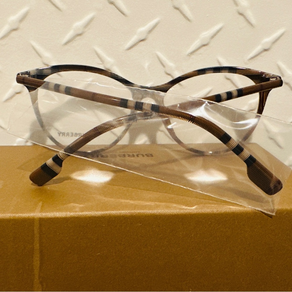 Burberry Brown Striped Eyewear